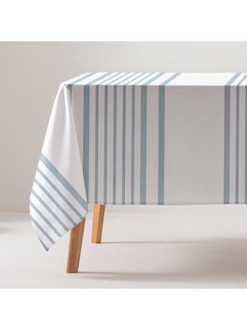 GAMUSI Tischdecke "Calia" in Blau/ Weiß