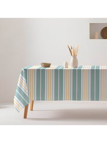 GAMUSI Tischdecke "Lena" in Grün/ Gelb