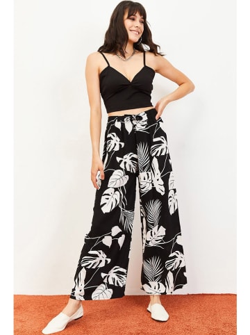 Bianco Lucci Broek zwart/wit