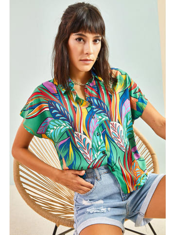 Bianco Lucci Bluse in Bunt
