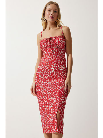 Happiness Istanbul Jurk rood/wit