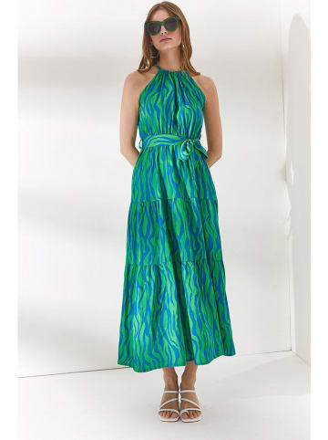 Olalook Jurk groen/blauw