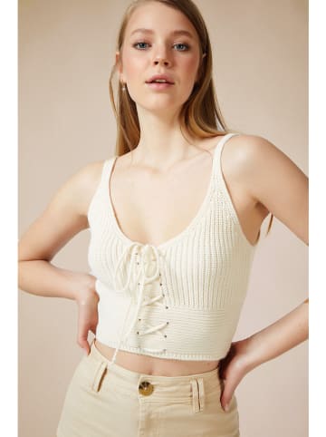 trendyol Stricktop in Creme