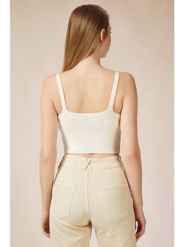 trendyol Gebreide top crème