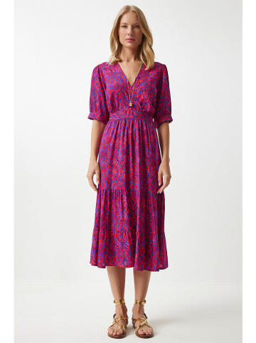 Happiness Istanbul Jurk rood/blauw
