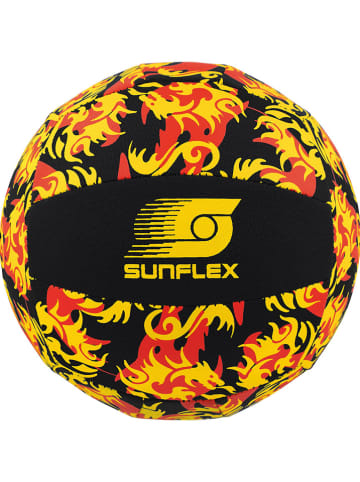 Sunflex Volleyball "Beach and funball - Flames dragon" in Schwarz/ Rot/ Gelb