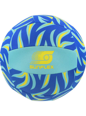 Sunflex Volleyball "Beach and funball - Flames bluefire" in Blau/ Hellblau/ Gelb
