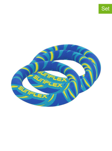 Sunflex 3er-Set: Tauchringe "Flames Bluefire" in Blau/ Gelb/ Hellblau