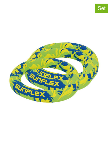 Sunflex 3er-Set: Tauchringe "Flames Firegreen" in Blau/ Gelb/ Grün