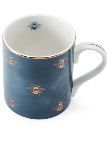 Mikasa 2er-Set: Tassen "Bees" in Dunkelblau/ Gold - 280 ml