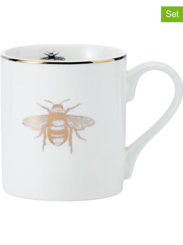 Mikasa Kubki (2 szt.) "Queen Bee" w kolorze złoto-białym - 280 ml
