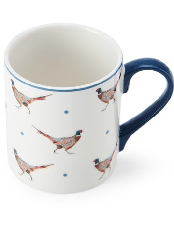 Mikasa 2-delige set: koppen "Pheasant" wit/blauw - 280 ml