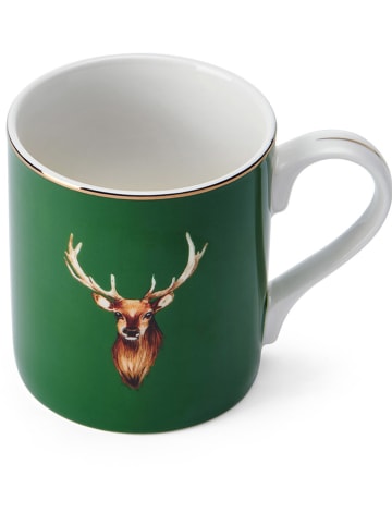 Mikasa Kubki (2 szt.) "Stag" w kolorze zielono-jasnobrązowym - 280 ml