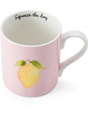 Mikasa 2-delige set: koppen "Lemon" lichtroze/geel - 280 ml