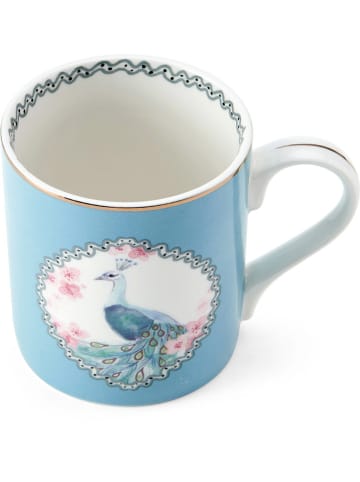 Mikasa 2er-Set: Tassen "Peacock" in Hellblau/ Rosa - 280 ml