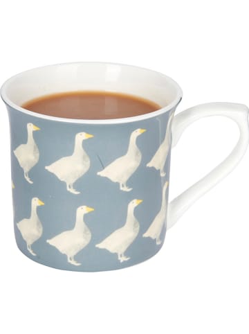 Mikasa 2-delige set: koffiekoppen "Geese" blauw/wit - 300 ml