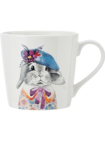 Mikasa Kop "Rabbit" wit/grijs/blauw - 380 ml