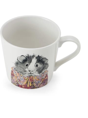Mikasa Tasse "Guinea Pig" in Weiß/ Grau/ Bunt - 380 ml
