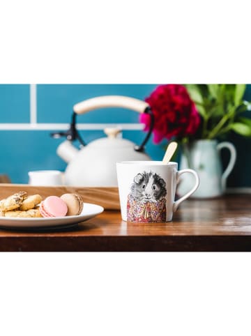 Mikasa Tasse "Guinea Pig" in Weiß/ Grau/ Bunt - 380 ml