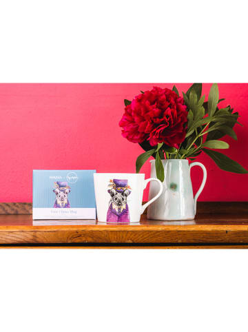 Mikasa Kubek "Mouse" w kolorze biało-fioletowym - 380 ml