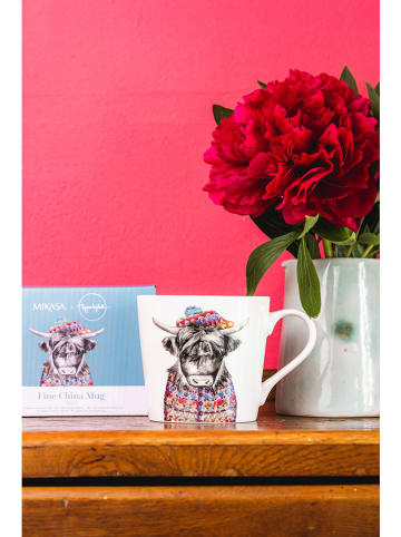 Mikasa Kop "Cow" wit/grijs/meerkleurig - 380 ml