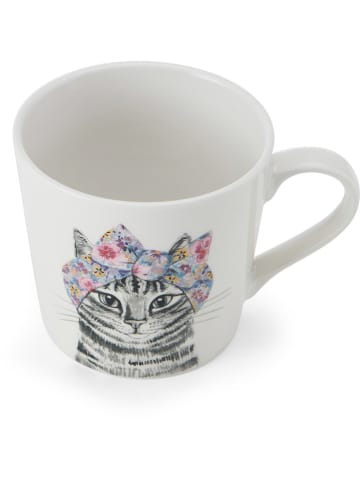 Mikasa Tasse "Cat" in Weiß/ Grau - 380 ml