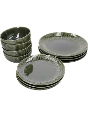 Mikasa 12tlg. Geschirrset in Grün