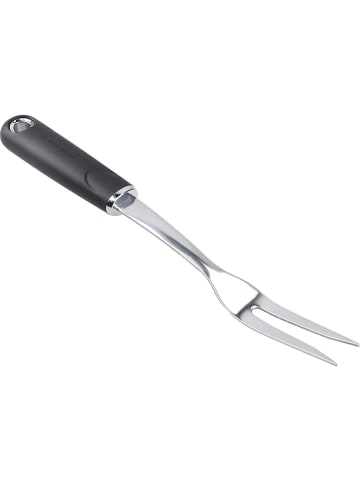 MasterClass Tranchiergabel in Silber/ Schwarz - (L)32 cm