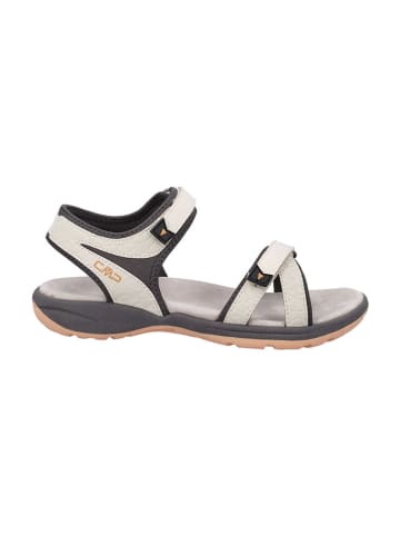 CMP Leder-Trekkingsandalen "Adib" in Weiß/ Grau