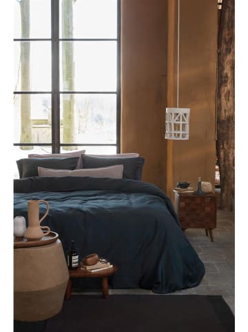 Beddinghouse Satijnen beddengoedset "Earth" donkerblauw