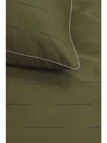 Beddinghouse Komplet pościeli satynowej "Blurred Lines" w kolorze khaki