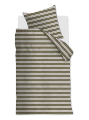 Beddinghouse Beddengoedset "Bold Stripe" kaki/crème