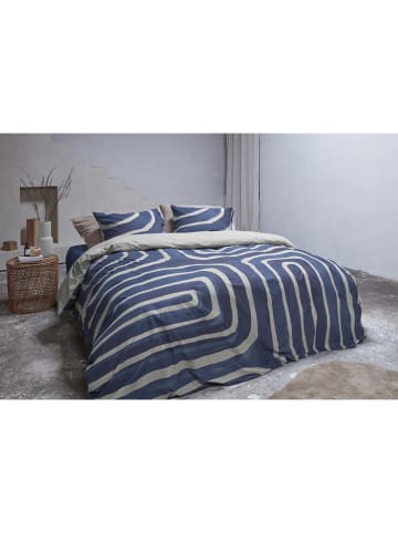 Beddinghouse Beddengoedset "Moons" blauw/wit