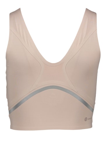 adidas Top sportowy w kolorze beżowym