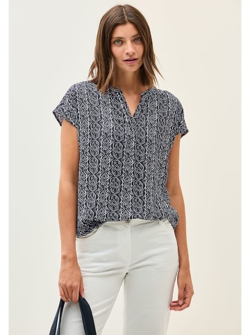 Cecil Blouse donkerblauw/wit