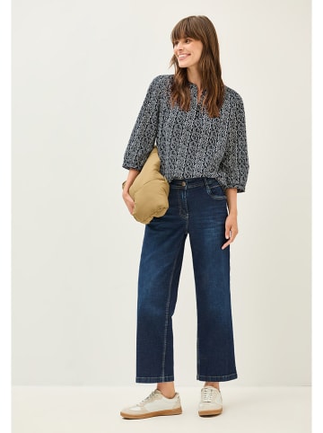Cecil Blouse donkerblauw/wit