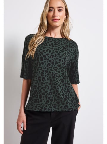 Street One Shirt in Grün/ Schwarz