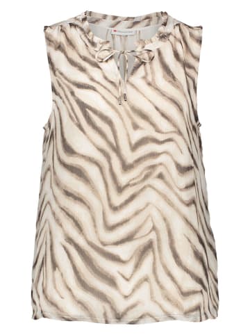 Street One Bluse in Beige/ Braun