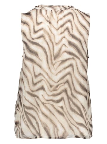 Street One Bluse in Beige/ Braun