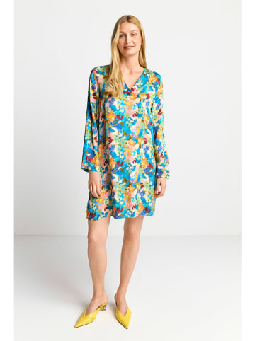 Rich & Royal Jurk turquoise/oranje