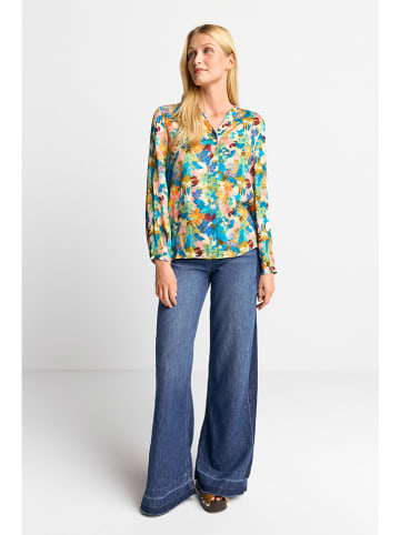 Rich & Royal Blouse oranje/turquoise