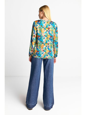 Rich & Royal Blouse oranje/turquoise