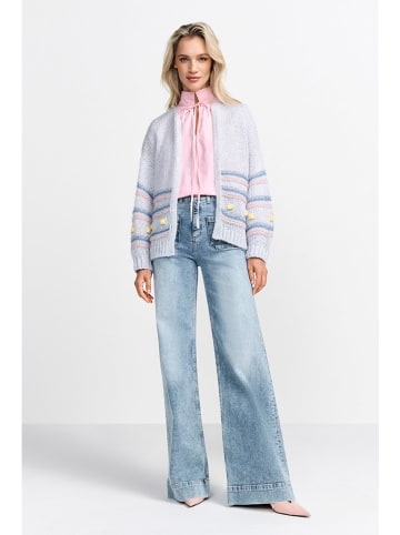 Rich & Royal Cardigan in Hellblau/ Rosa