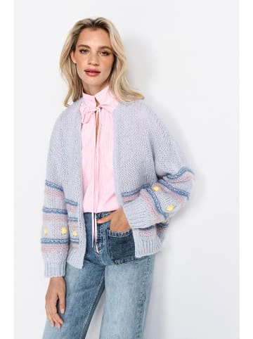 Rich & Royal Cardigan in Hellblau/ Rosa
