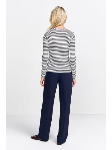 Rich & Royal Longsleeve in Weiß/ Schwarz