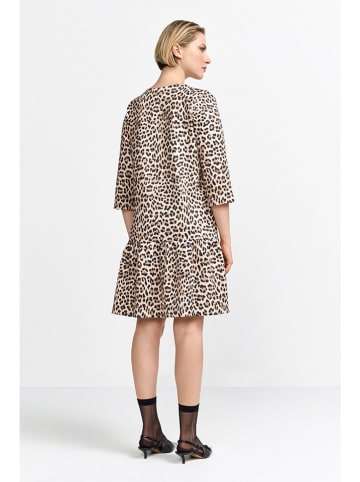 Rich & Royal Kleid in Beige/ Braun