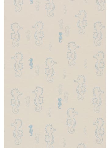 loud + proud Shirt  in Creme/ Hellblau