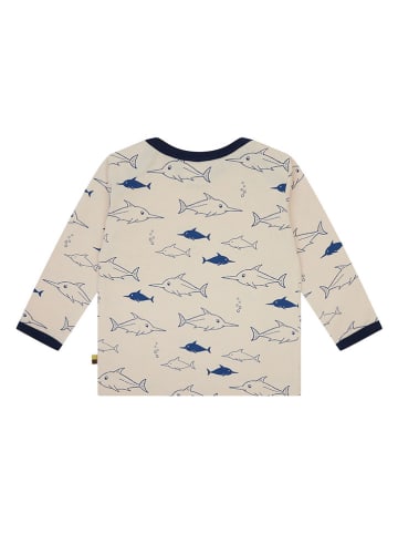 loud + proud Longsleeve crème/donkerblauw