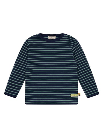 loud + proud Longsleeve donkerblauw/groen