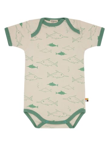 loud + proud Romper crème/groen